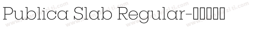 Publica Slab Regular字体转换